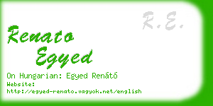renato egyed business card
